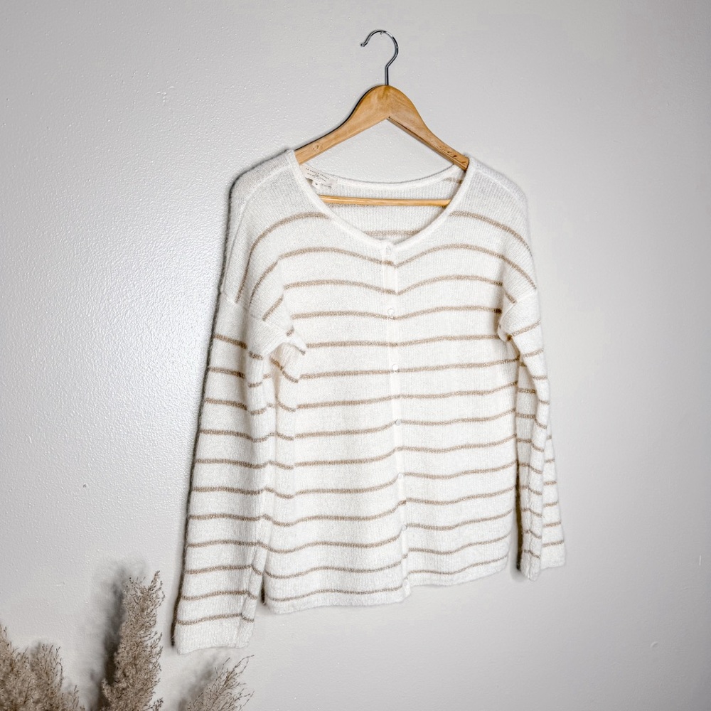 Sezane | Gaspard Cardigan in Ecru Gold, size medium - Picture 6 of 12
